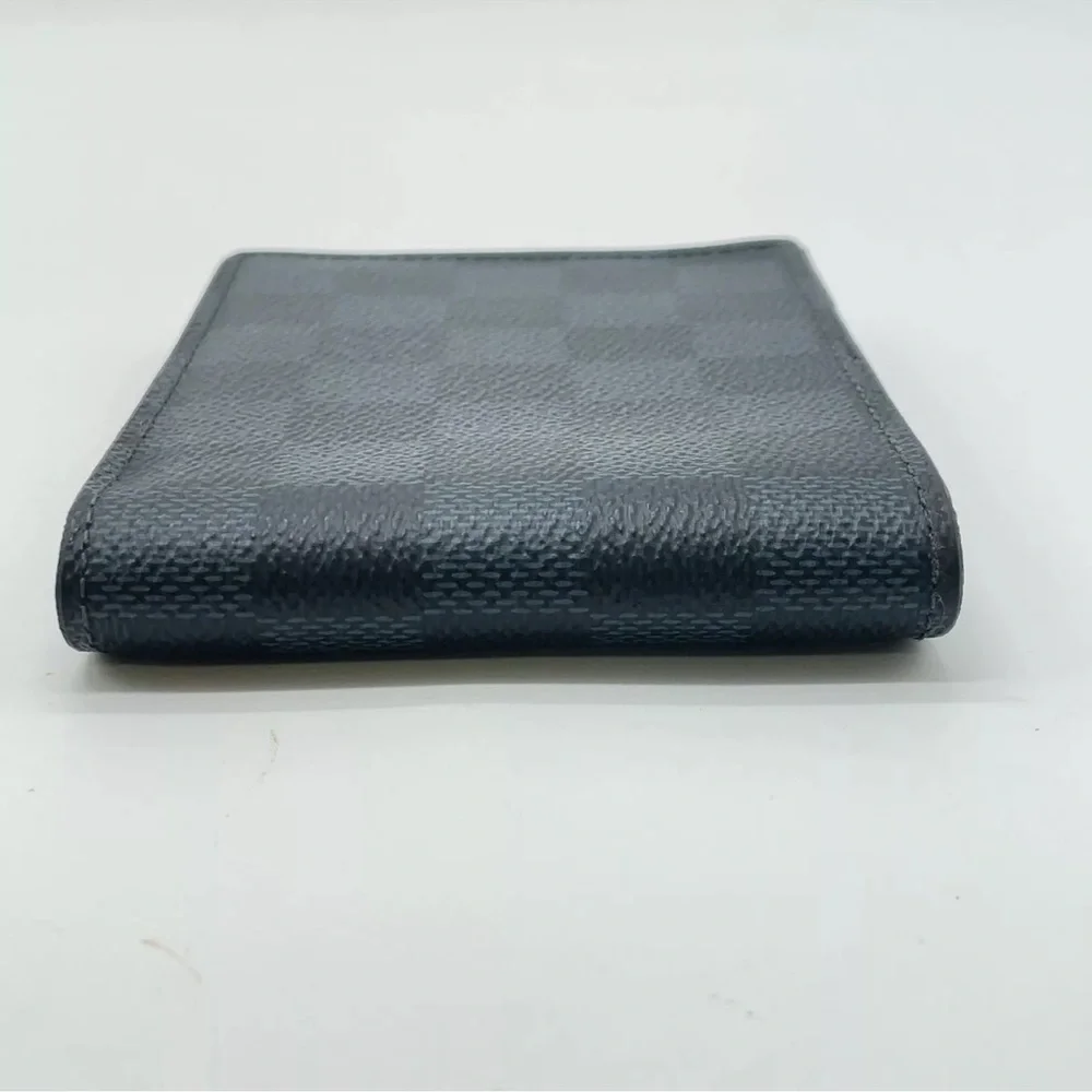 Authentic Louis Vuitton Damier Graphite Portefeuille multiple pocket W/Box
